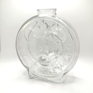 Vintage Mickey Minnie Glass Anchor Hocking Bank "The Walt Disney Company"